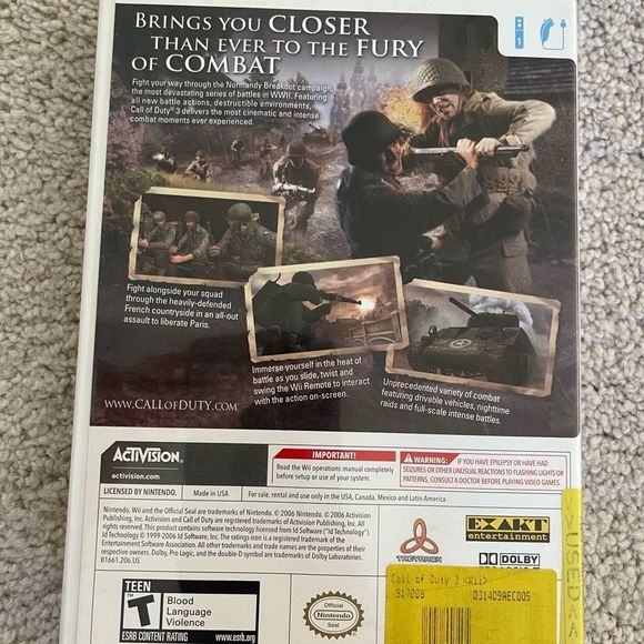 Call of Duty 3 - Nintendo Wii - Picture 2 of 3